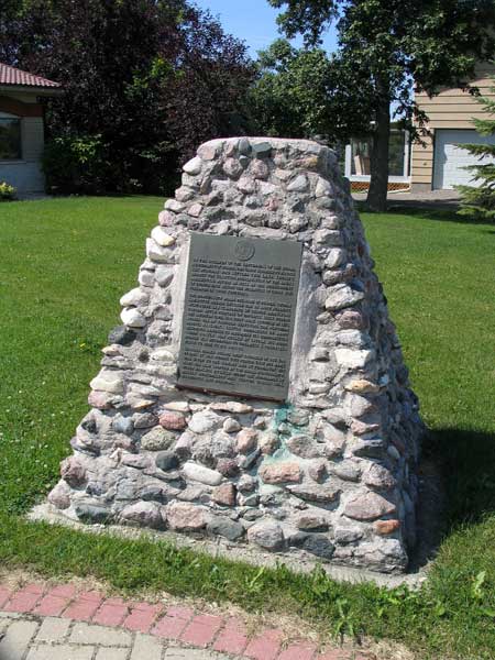 Rosser Centennial Cairn