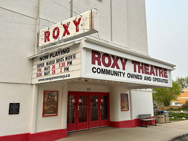 Entrance to the Roxy Theatre