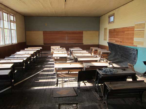 Interior of the former Ruskin School building