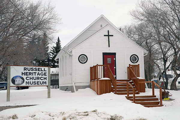 The former Bayfield Presbyterian Church now in use as a museum in Russell