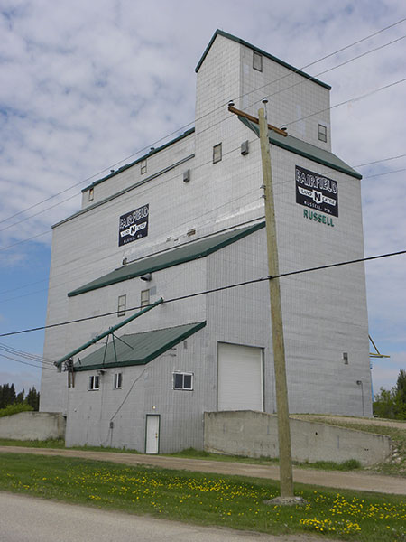 Former Manitoba Pool grain elevator at Russell