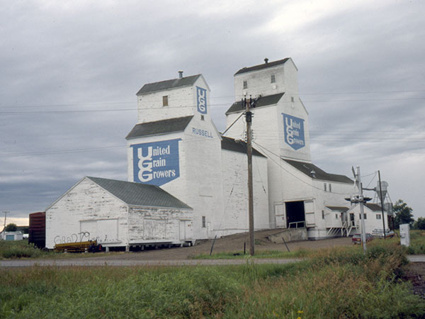 United Grain Growers grain elevator at Russell