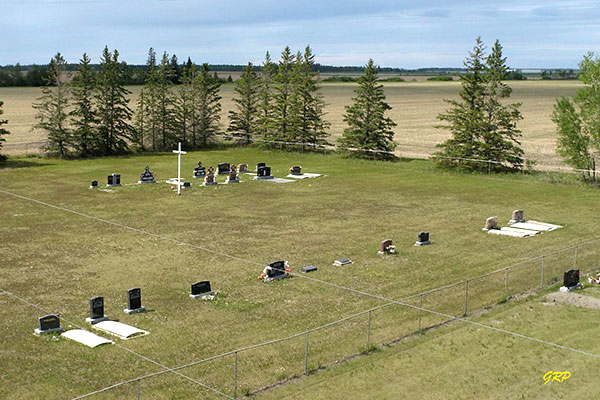 Aerial view of Sacred Heart of Jesus Cemetery