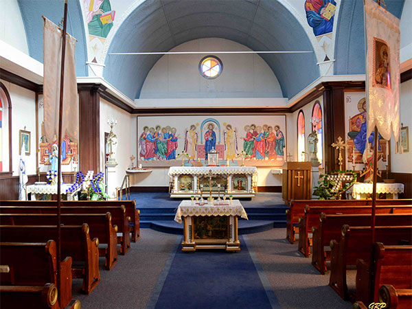 Interior of the Sacred Heart Ukrainian Catholic Church