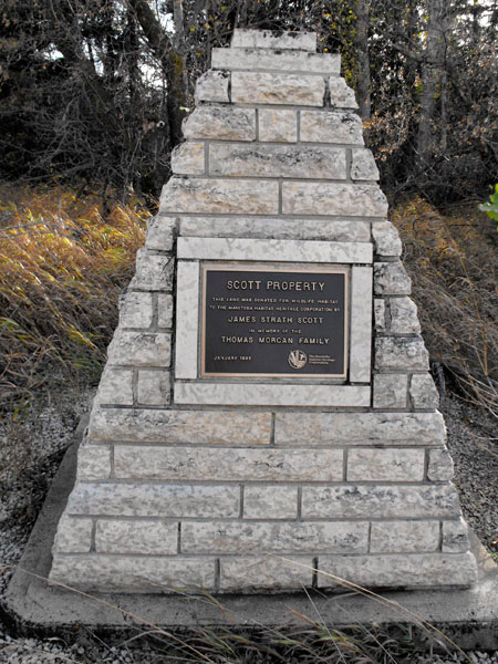Scott conservation commemorative monument