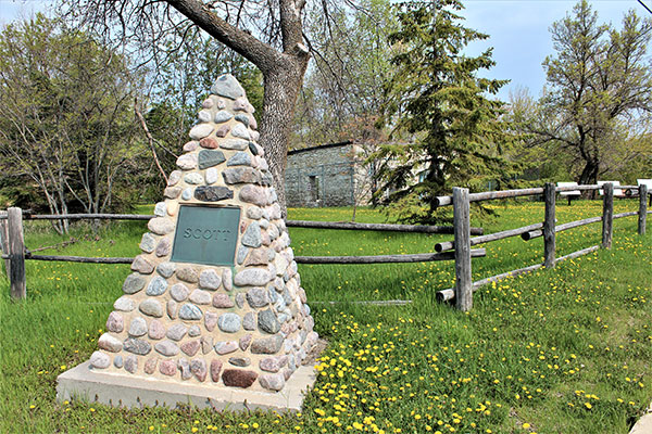 Scott House commemorative monument