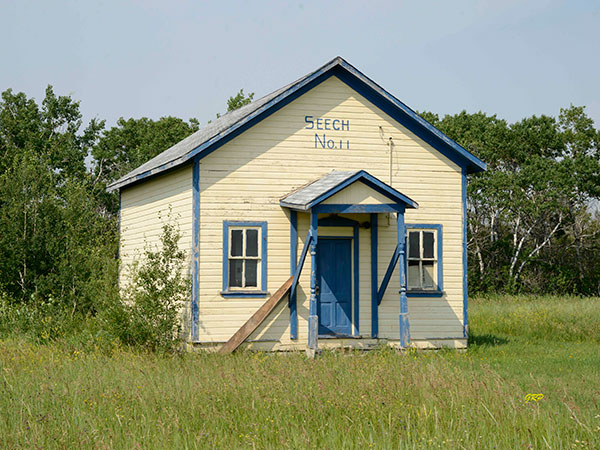 The former Seech School building at the Prairie Mountain Regional Museum