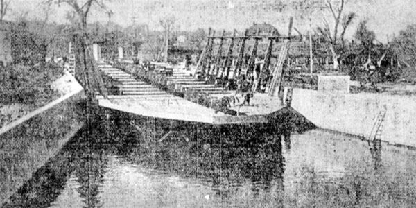 The newly constructed Selkirk Dry Dock