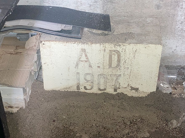 Cornerstone from the former Selkirk General Hospital