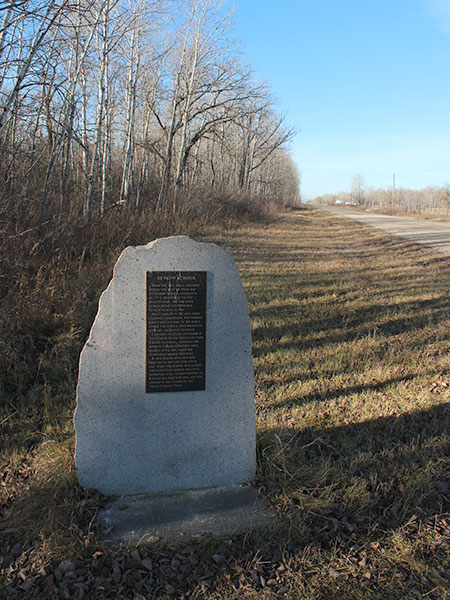 Senkiw School commemorative monument
