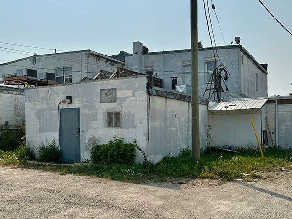 Rear of the Sewell and Burgess Block