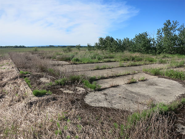 Remains of the former No. 10 Service Flying Training School, North Junction Relief Field