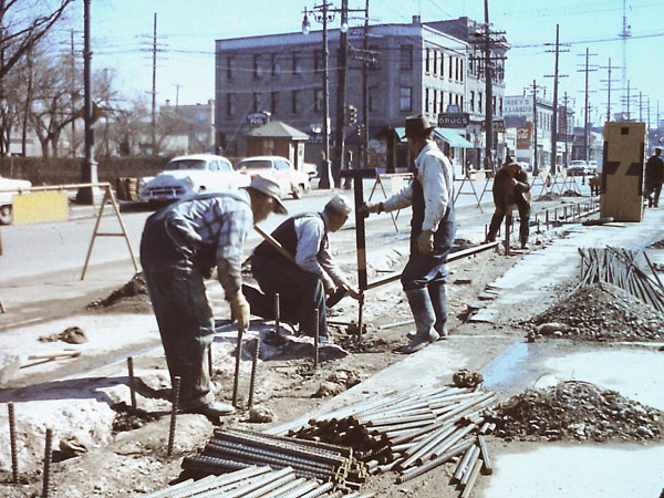 Sherbrook Block in the background