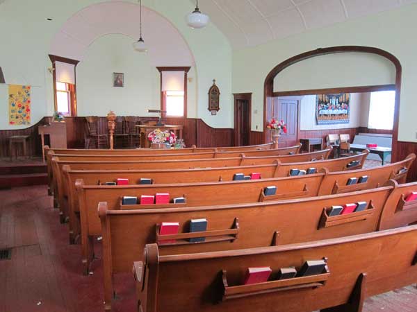 Interior of the former Shiloh United Church