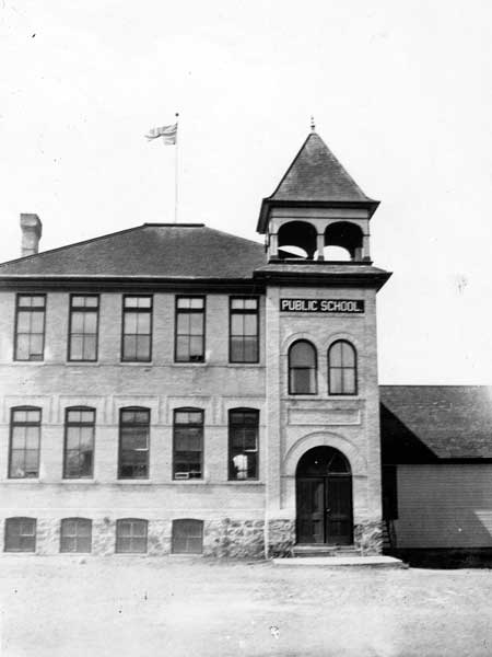 The first Shoal Lake School, built in 1906