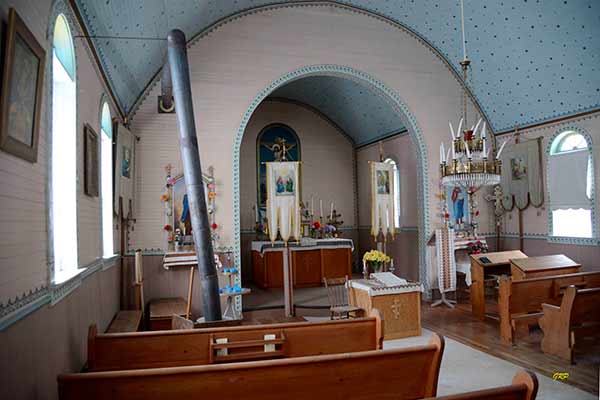 Interior of Ukrainian Orthodox Church at Sifton
