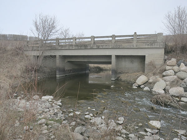 Concrete Beam Bridge over Silver Creek