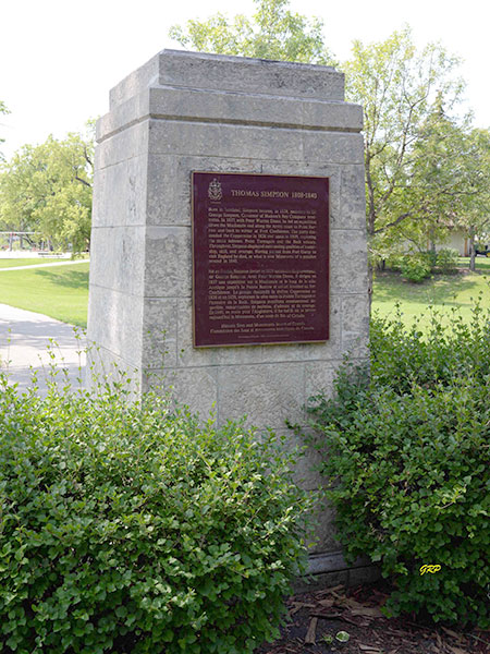 Thomas Simpson commemorative plaque