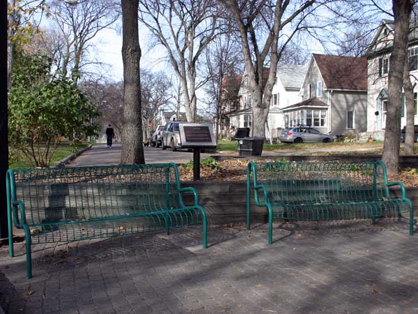 Dr. Louis Slotin memorial park and commemorative plaque