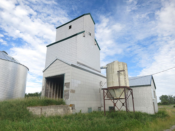 The former Manitoba Pool grain elevator at Snowflake