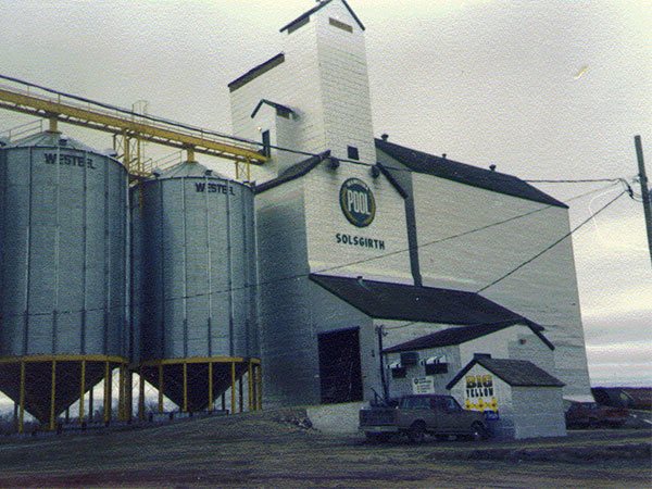 The Manitoba Pool grain elevator Solsgirth