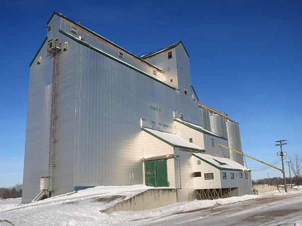 The former Manitoba Pool grain elevator in Souris