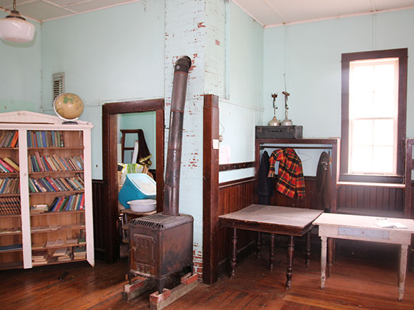 Interior of the former South Bay School building
