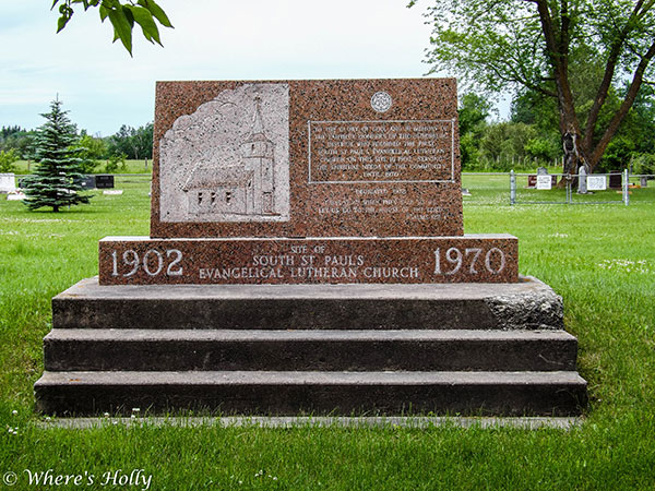 South St. Paul’s Evangelical Lutheran Church commemorative monument