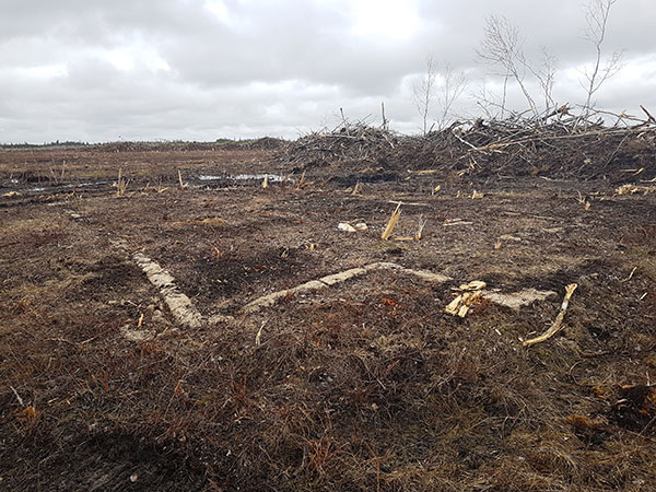 Foundation of the former Springburn School