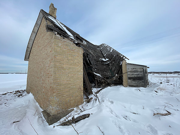 The former Spruce Bluff School building