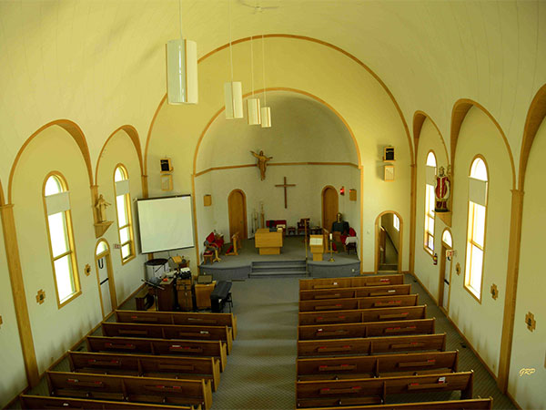 Interior of St. Adolphe Roman Catholic Church
