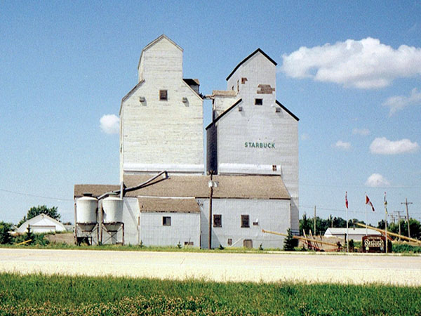The former Manitoba Pool grain elevators at Starbuck