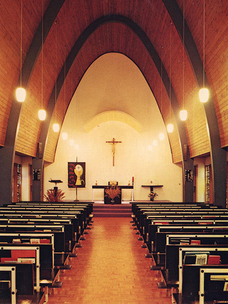 Interior view of the chapel at the former St. Benedict’s Monastery