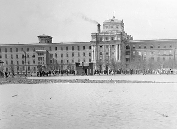 St. Boniface Hospital during a Red River flood