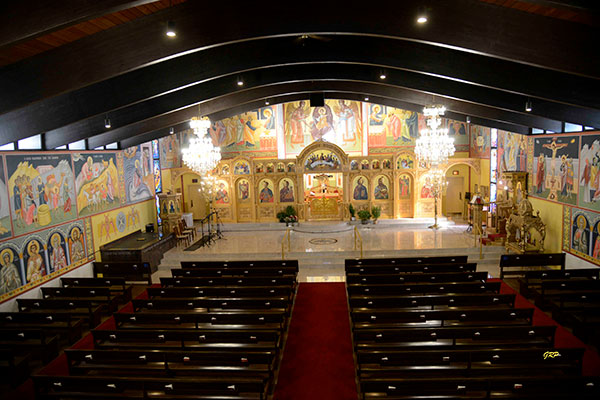 Interior of St. Demetrios Greek Orthodox Church