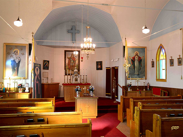 Interior of St. Demetrius Ukrainian Catholic Church in Vita