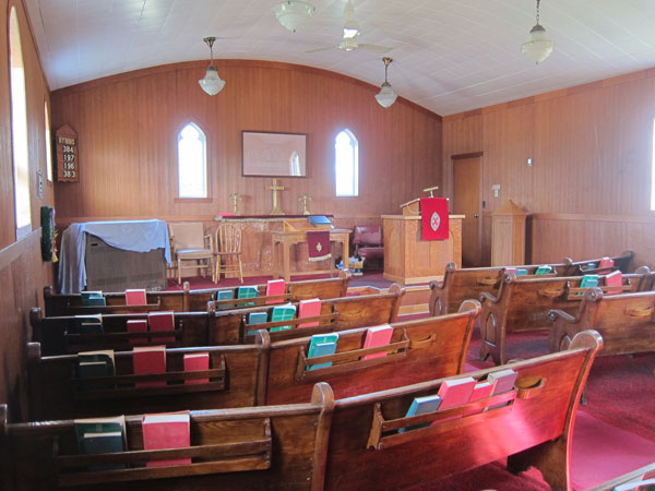 Interior of Northwest Interlake United Church