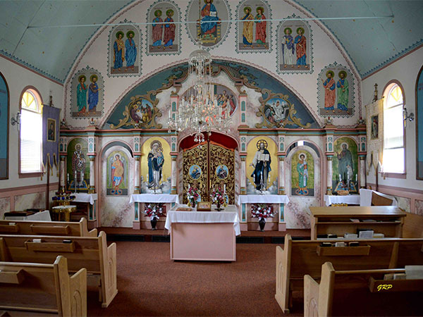 Interior of St. Eliah Ukrainian Orthodox Church at Rossburn