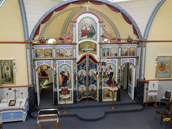 Interior of St. Elias Ukrainian Orthodox Church
