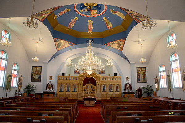 Interior of St. George’s Ukrainian Orthodox Church in Dauphin
