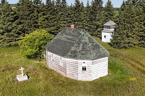 Aerial view of St. George’s Romanian Orthodox Church