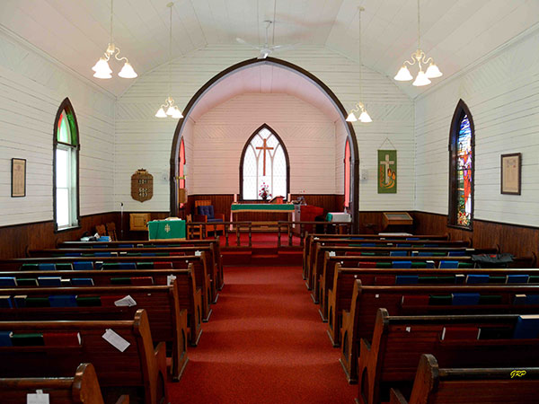 Interior of the St. George’s Wakefield Anglican Church
