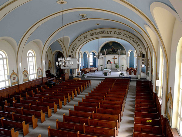 Interior of St. Jean Baptiste Roman Catholic Church