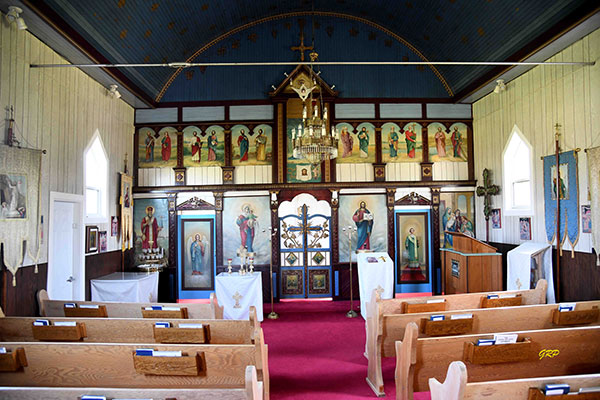 Interior of the St. John the Baptist Ukrainian Orthodox Church