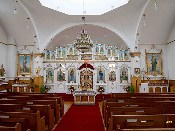 Interior of Ukrainian Orthodox Church of St. John