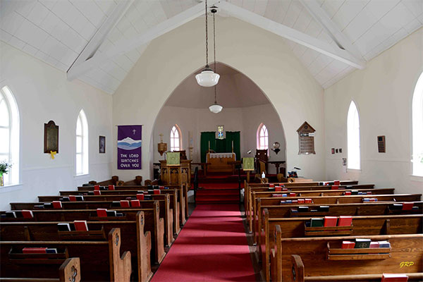 Interior of St. John’s Anglican Church in Bethany