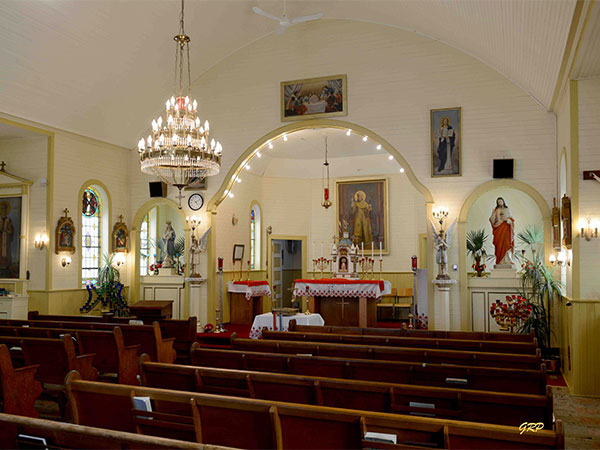 Interior of the St. Josaphat’s Ukrainian Catholic Church at Sifton