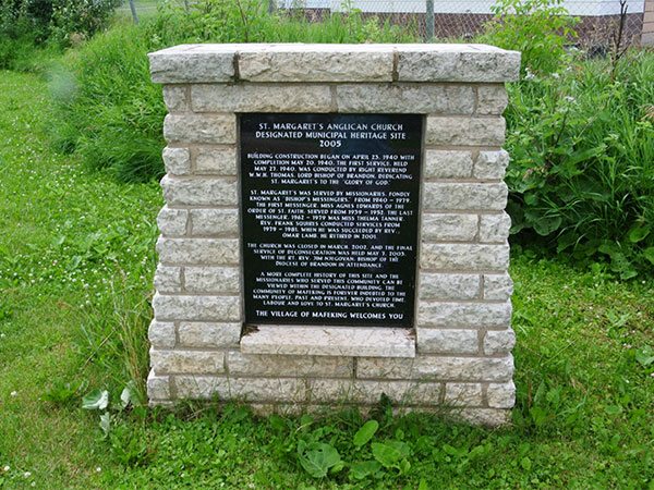 St. Margaret’s Anglican Church commemorative monument