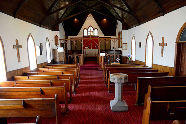 Interior of St. Mark’s Anglican Church at Elkhorn