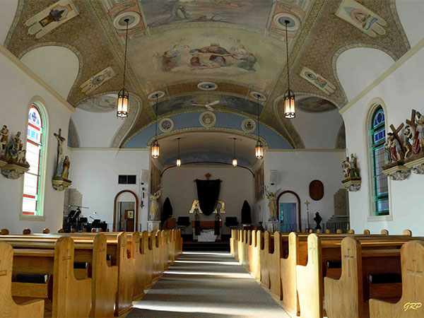 Interior of St. Mary Roman Catholic Church